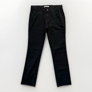 Levi's Jeans Women‎ Sz 29 505 Straight Leg Jeans Black Classic Everyday Denim
